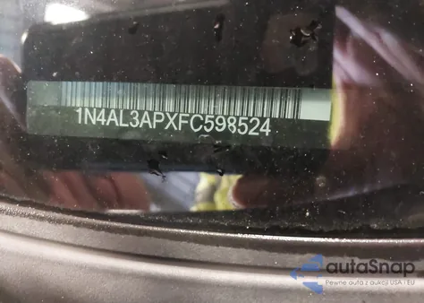 2015 Nissan Altima 2.5 Sv from USA, damaged, VIN 1N4AL3APXFC598524